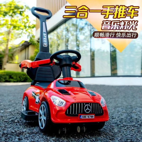 New Children's Twist Car Boys And Girls Baby Sliding Sneak Walking Car With Music Baby Trolley Toy Car Retail Second