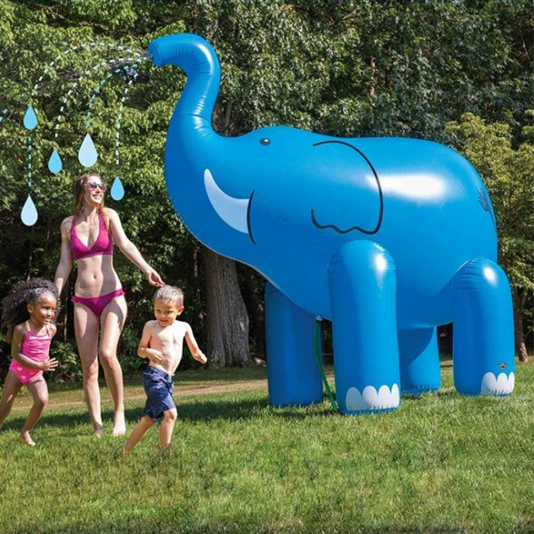 Export Large Inflatable Water Spray Elephant Giraffe Toy Farmhouse House Water Playing Unicorn Water Shooting Dinosaur Dog Retail Second