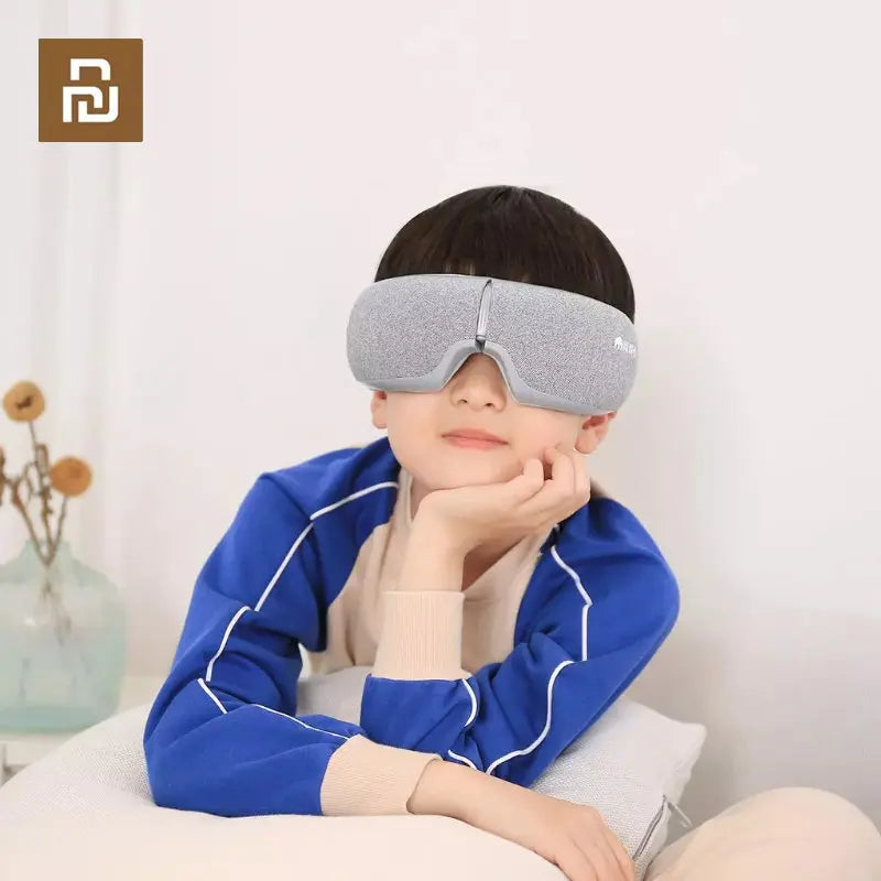 New Youpin Momoda 5V 5W 3Modes Rechargeable Folding Eye Massager Graphene Thermostatic Heating Kneading Bluetooth Smart Eye Mask Retail Second