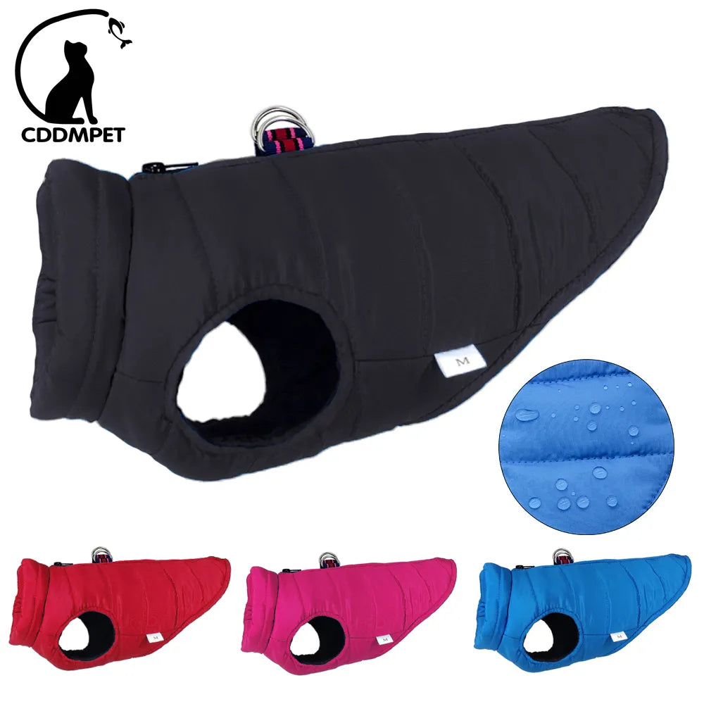 Waterproof Pet Jacket Winter Warm Dog Clothes for Small Dogs Puppy Cat Vest Chihuahua Costume Pug Poodle Yorkie Schnauzer Coats