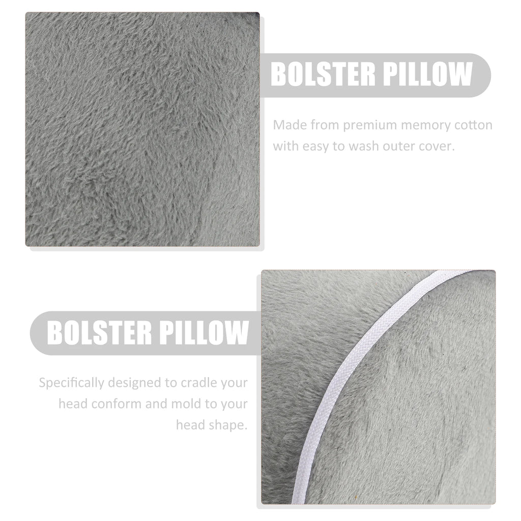 Pillow Neck Roll Cervical Round Pillows Memory Bolster Sleeping Foam Cylinder Support Spine Travel Lumbar Cotton Bed Cushion
