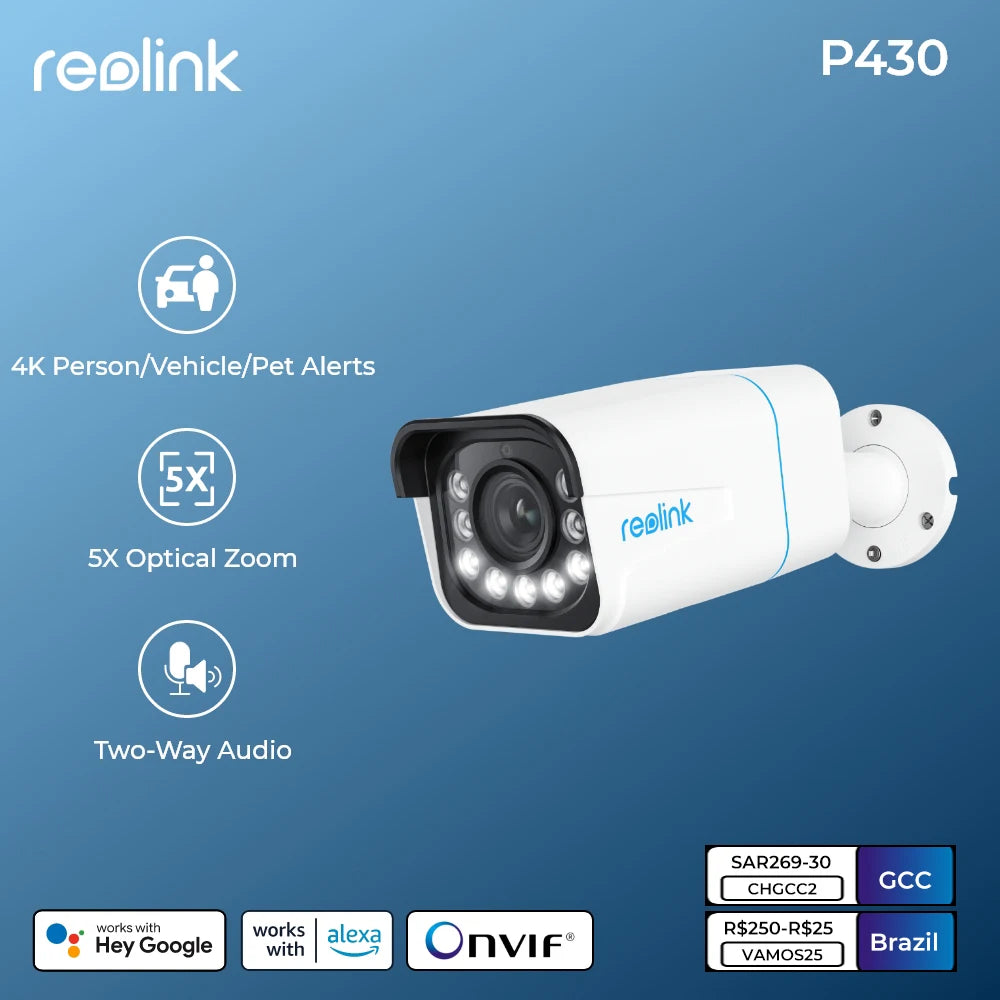 Reolink 4K PoE Security Camera - Advanced Monitoring